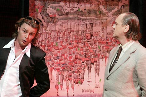 Vogt i Volle discutint d'art