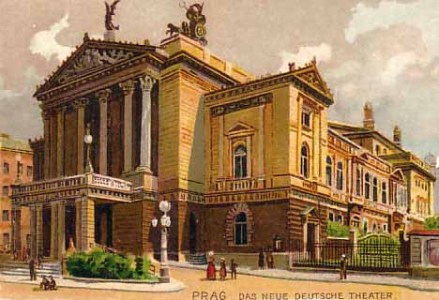 Neue Deutsche Theater  de Praga, en l'época de l'estrena de Tiefland