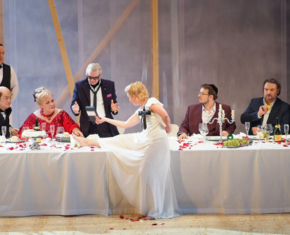 Nina Stemme, Jane Henschel i Robert Brubaker. Foto Bofill