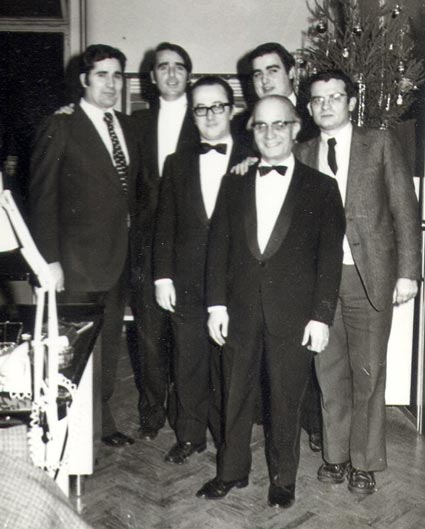 Joan Lluch, Pau Nadal, José ANtonio Gutierrez, el Doctor Colomer i Marcel Cervelló. L'ànima del programa en els seus anys de glòria