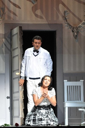 Anna Netrebko (Iolanta) i Piotr Beczala (Vaudémont) a Baden-Baden Producció de Mariusz Trelinski