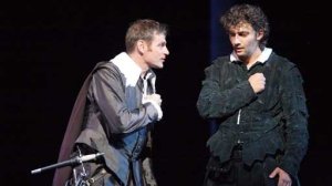 Kennlyside (Posa) iKaufmann (Carlo) al ROH, setembre 2009. Producció Nicholas Hytner