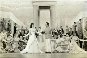 Kathryn Grayson i Mario Lanza en "That midnight kiss"-1949