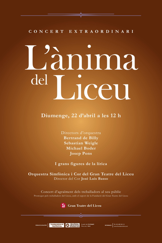 L'ànima del Liceu, Cartell de Lluís Palomar