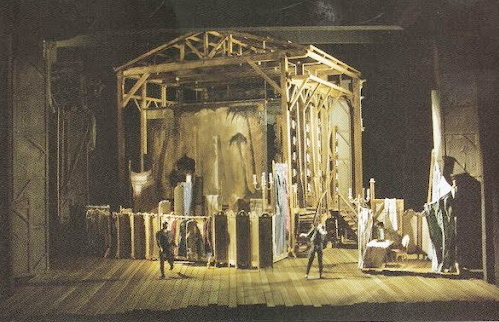 Esbós escenogràfic de l’acte 1er d’Adriana Lecouvreur. Charles Edwards. Producció David McVicar