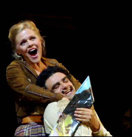 Miah Persson i Rolando Villazón a L'elisir d'amore a Baden Baden 2012, producció de Rolando Villazón.