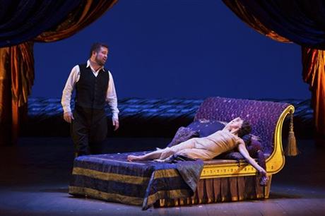 David Daniels i Natalie Dessay al segon acte de Giulio Cesare al MET, producció de David McVicar