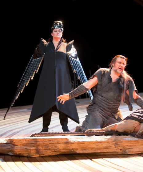 Catherine Foster (Brünnhilde) i Christopher Ventris (Siegmund)n a Die Walküre a la DNO, producció de Pierre Audi