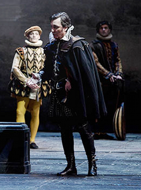 Ludovic Tézier, Rodrigo al Don Carlo del Teatro Regio de Torí, producció de Hugo de Anna. Foto Teatro Regio