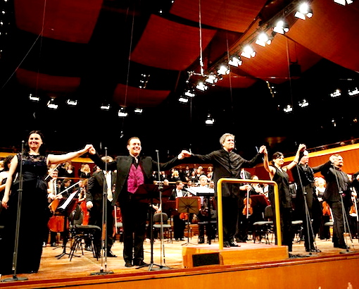 Monastryrska, Meli, Pappano, Giordano, Hvorostowsky. Foto ©Musacchio & Ianniello