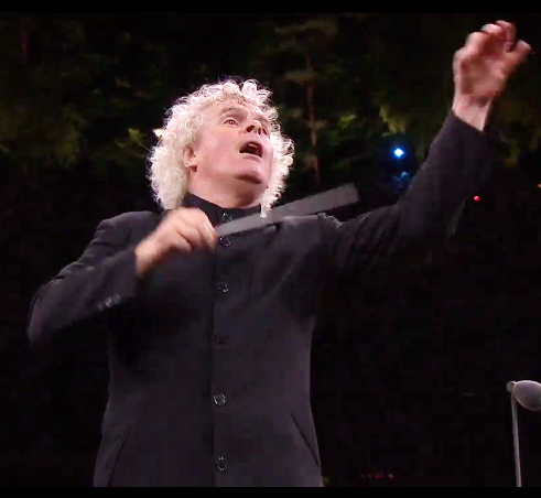 Simon Rattle a Waldbuhne el 22 de juny de 2013