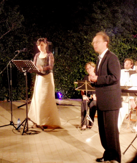 Marta Valero i Bernat Castillejo a l'Amfiteatre de la Fundació Antiga Caixa Sabadell 1859 el 4 de juliol de 2013 XIV Festival Internacional de Música de Sabadell