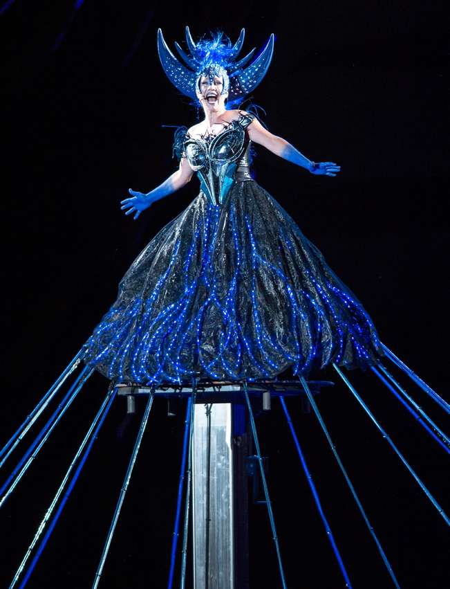 Ana Durlovski (reina de la Nit) a Die Zauberflöte al Festival de Bregenz. Producció de david Poutney Foto: APA-FOTO: DIETMAR STIPLOVSEK 