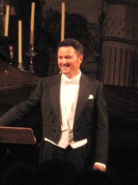 Piotr Beczala a l'església del Carme de Peralada, 5 d'agost de 2013. Foto gentilesa de P.E.