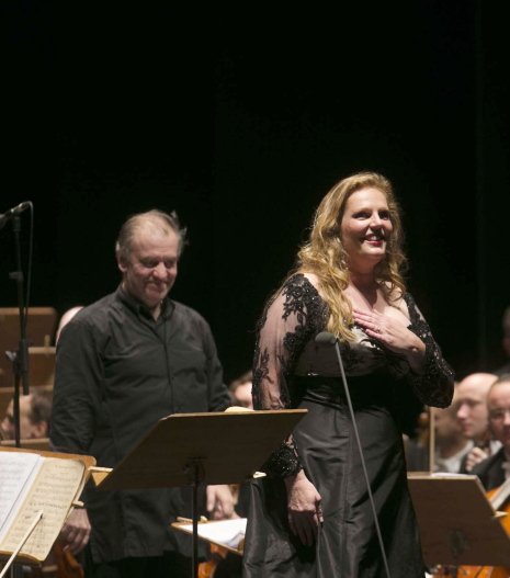 Valery Gergiev i EVa-Maria Westbroek a Peralada el 2 d'agost de 2013. Foto gentilesa del FIMP