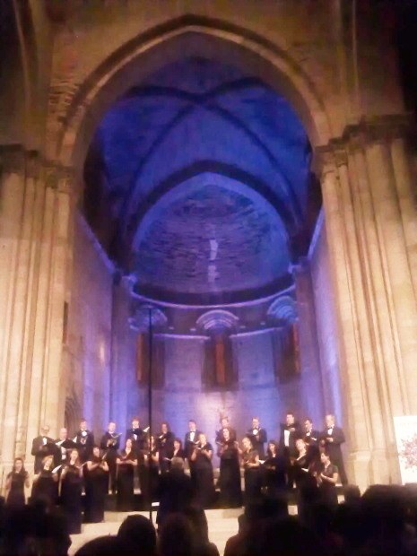 El Latvian Radio Choir a la Seu Vella de LLeida el 21 de setembre de 2013. Foto IFL