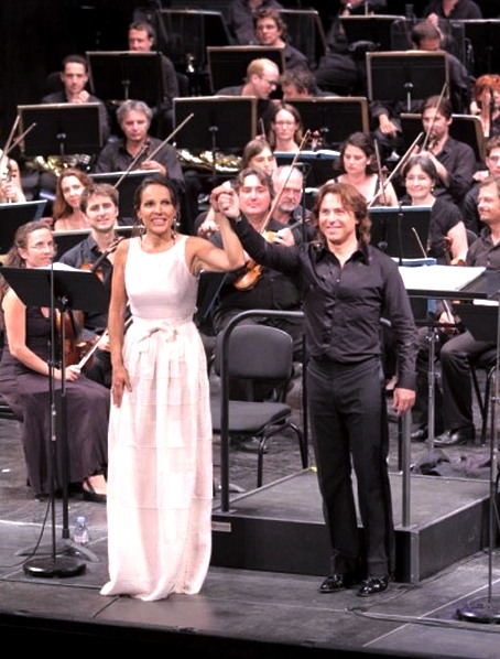 Béatrice Uria Monzón i Roberto Alagna a l'Òpera de Marsella, juliol de 2013 Les Troyens
