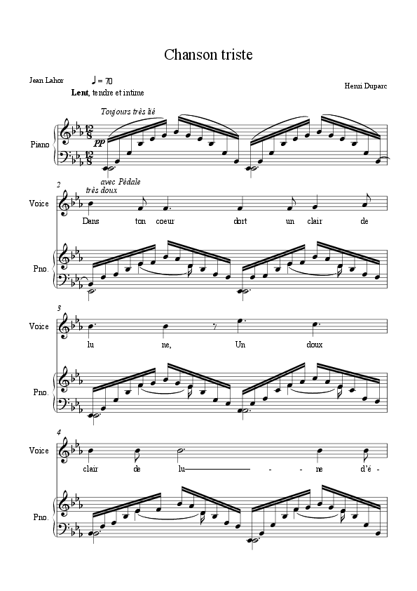 Chanson triste