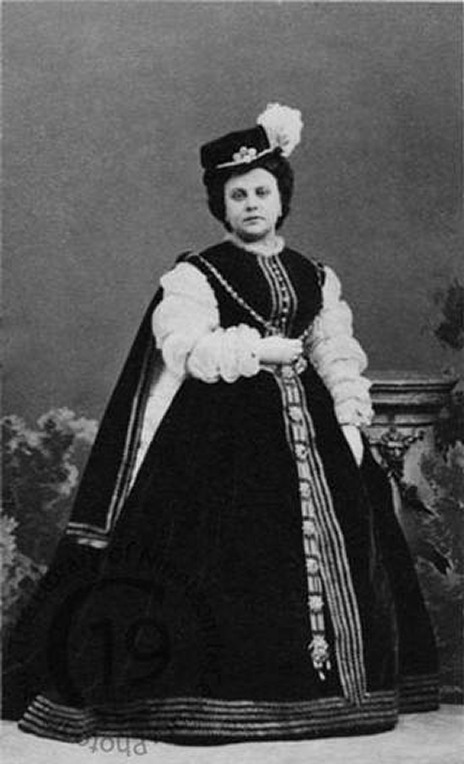 Pauline Guéymard-Lauters la primera Princesa d'Eboli a l'estrena de l'òpera de Paris.