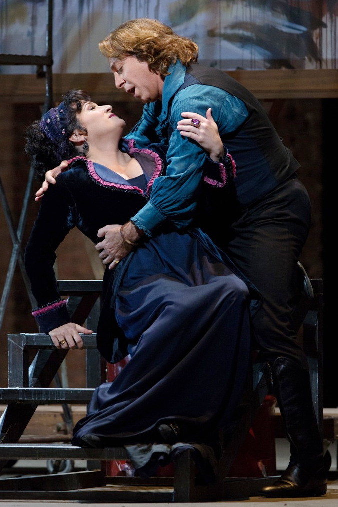 Patricia Racette (Tosca) i Rodolfo Alagna (Cavaradossi) a la Tosca del MET. Foto Ken Howard/MET