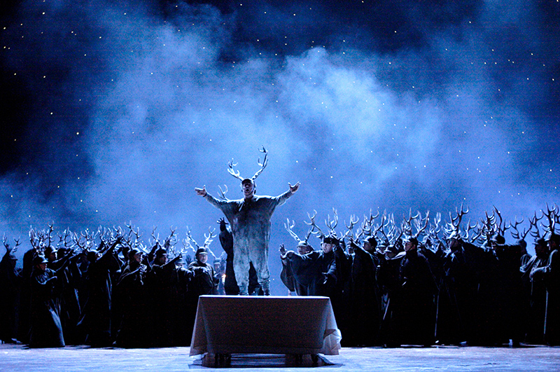 Falstaff acte 3er, proucció de Robert Carsen. Fotografia Ken Howard/MET