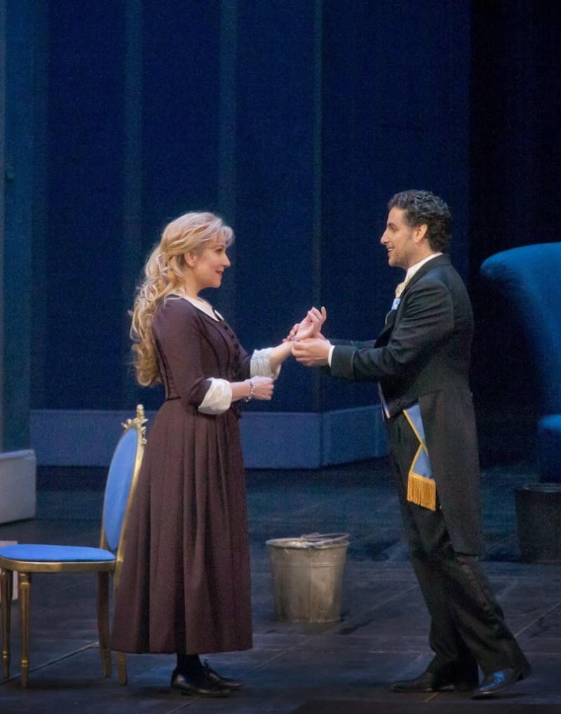 Jyce DiDonato (Angelina) i Juan Diego Flórez (Don Ramiro) a La Cenerentola (MET 2014). Fotografia Ken Howard/MetOpera