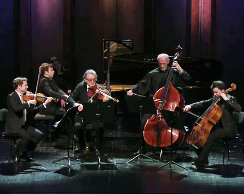 Renaud Capucon, violí - Gérard Caussé, viola -  Edgar Moreau, violoncel -   Alois Posch, contrabaix i  David Kadouch, piano.