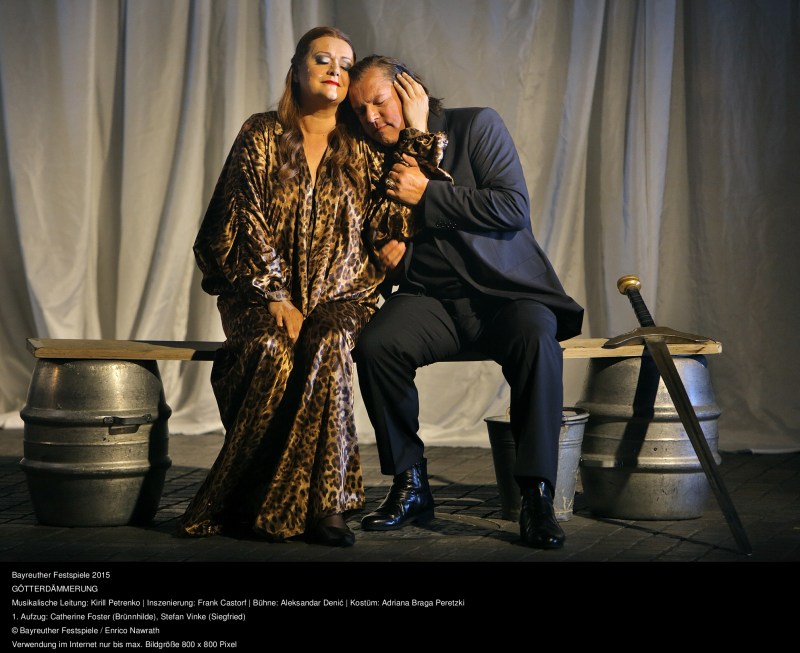 Catherine Foster (Brünnhilde) i Stefan Vinke (Siegfried) al Götterdämmerung de Bayreuth 2015