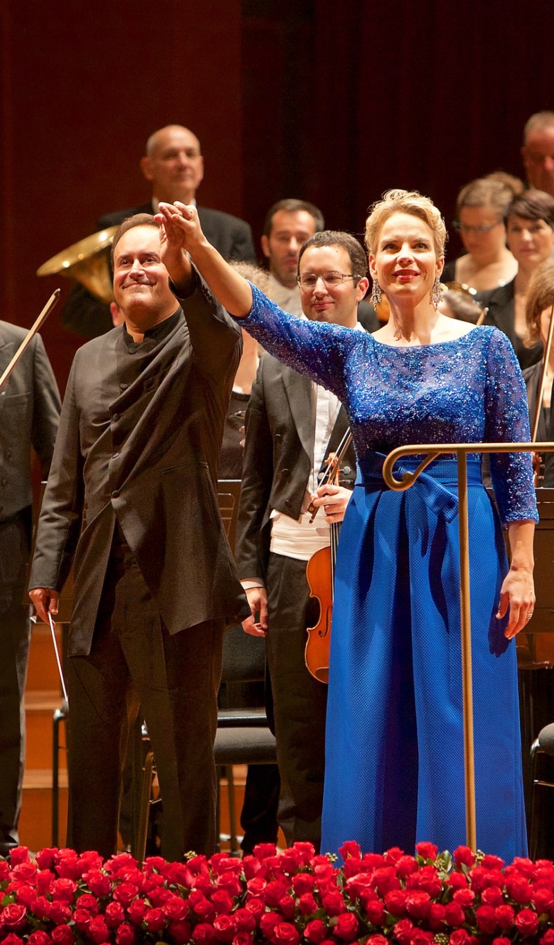 Karel Mark Chichon i Elina Garanča al Victoria Hall de Ginebra el 5 de novembre de 2015 Fotografia © Enrique Pardo