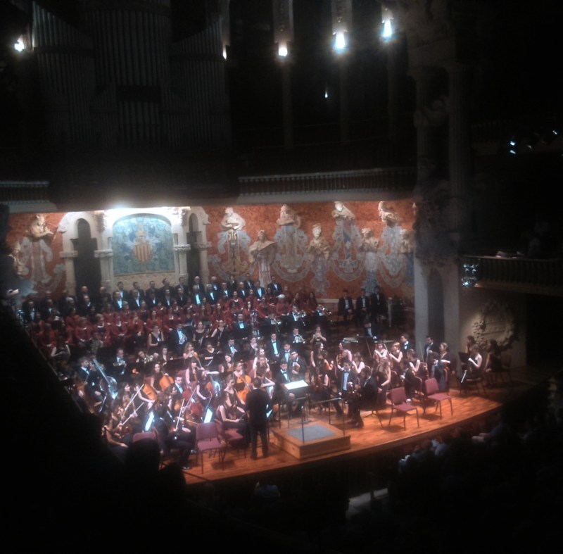 La JONC i la Polifònica de Puig-reig al Palau de la Música Catalana 11/07/2016 Foto IFL