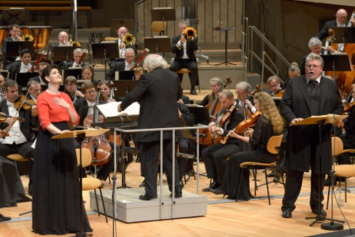 Anja Harteros, Donald Runnicles i Peter Seiffert a Berlín, primer acte de Die Walküre © Bettina Stoess
