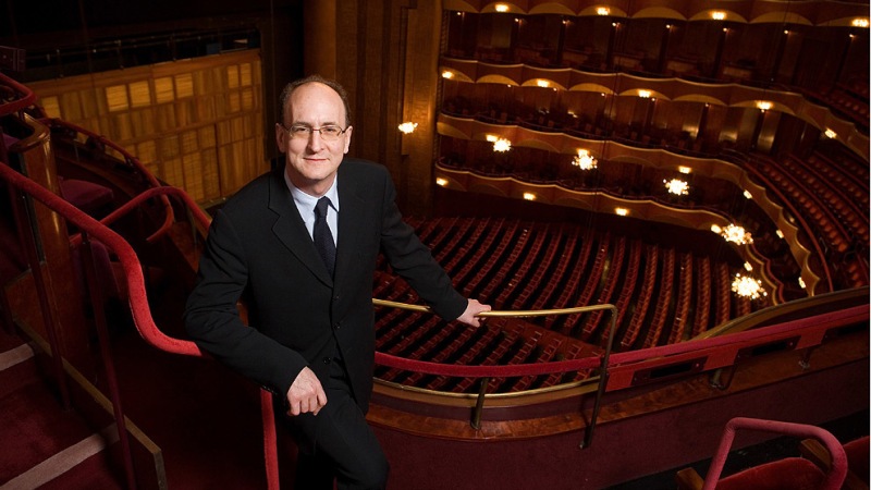 Peter Gelb, General Manager of The Metropolitan Opera, in the opera house auditorium.   Photo:  Dario Acosta/Metropolitan Opera